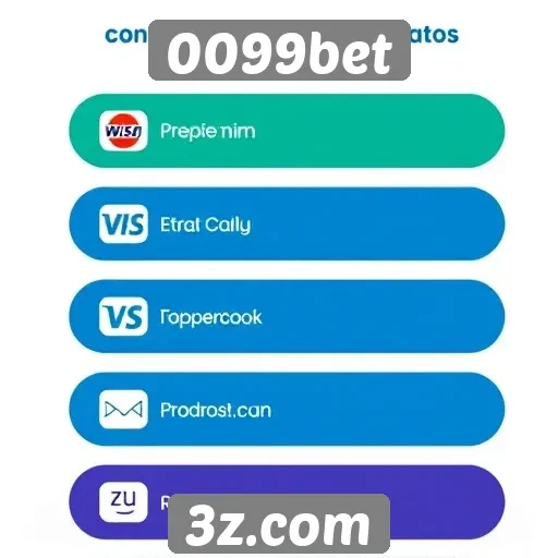 Métodos de pagamento aceitos pelo site 0099bet